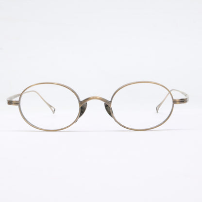 KameManNen KMN9918 AG Titanium Oval Gold Size 45x22-145