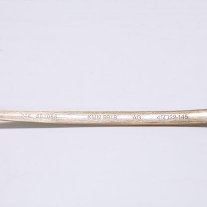 KameManNen KMN9918 AG Titanium Oval Gold Size 45x22-145