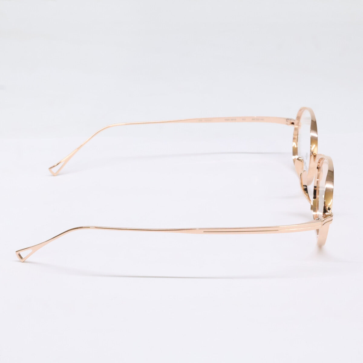 KameManNen KMN9918 Rose Gold Oval Glasses Size 48x22-145