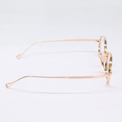 KameManNen KMN9918 Rose Gold Oval Glasses Size 48x22-145