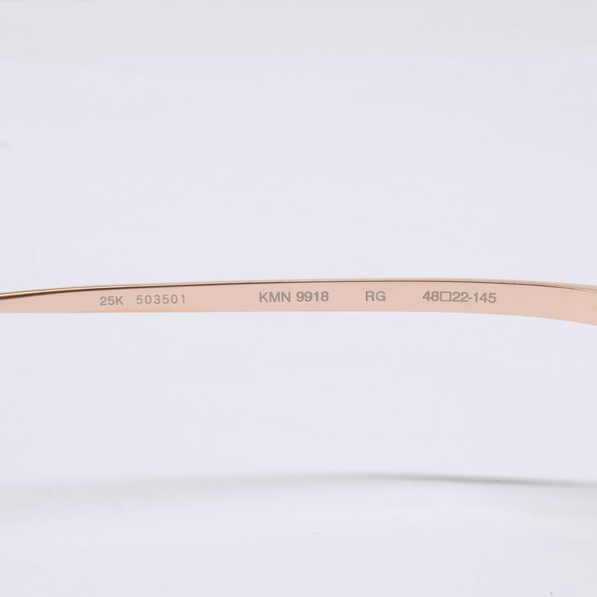 KameManNen KMN9918 Rose Gold Oval Glasses Size 48x22-145