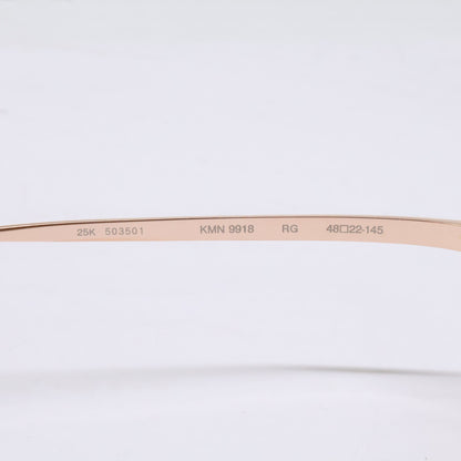 KameManNen KMN9918 Rose Gold Oval Glasses Size 48x22-145