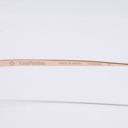 KameManNen KMN9918 Rose Gold Oval Glasses Size 48x22-145