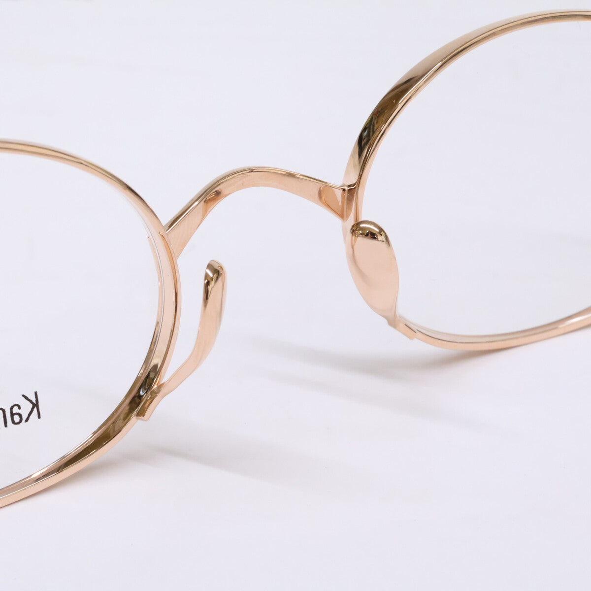 KameManNen KMN9918 Rose Gold Oval Glasses Size 48x22-145