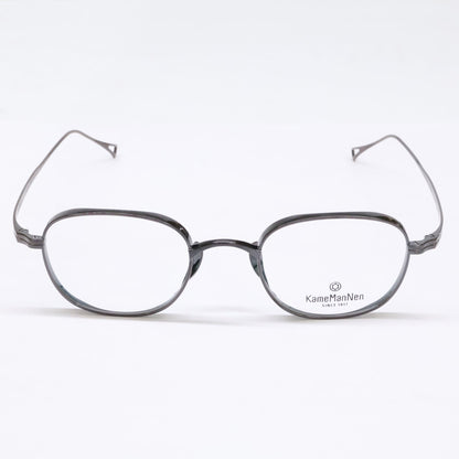 KameManNen KMN114 Brown Square Glasses Size 48x22-145