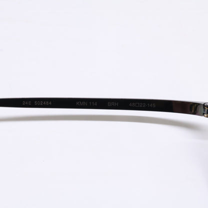 KameManNen KMN114 Brown Square Glasses Size 48x22-145