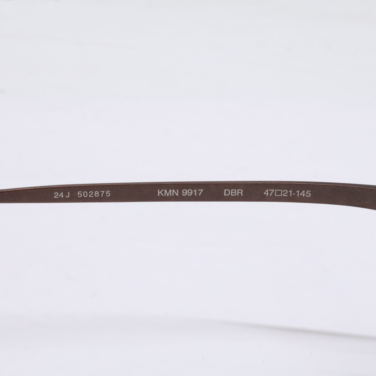 KameManNen KMN9917 Metal Octagon Damage Brown Glasses Size 47x21-145