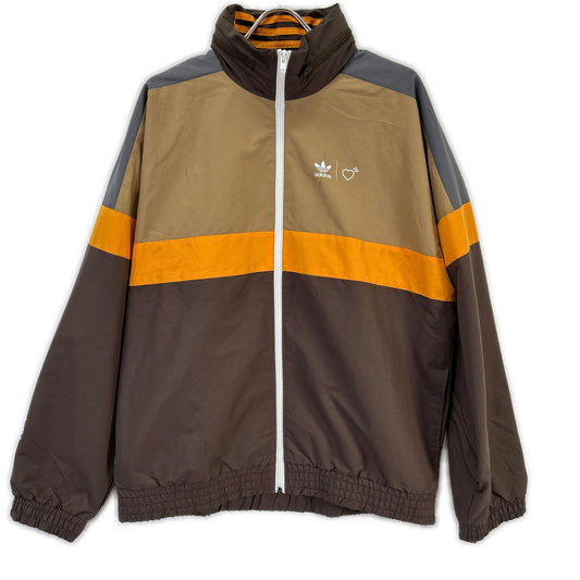 adidas x Human Made Windbreaker Jacket Brown/Orange Size M