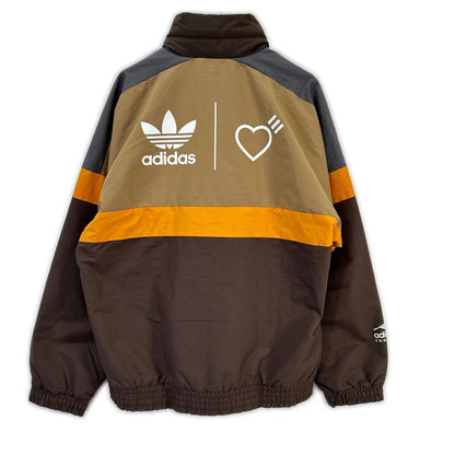 adidas x Human Made Windbreaker Jacket Brown/Orange Size M