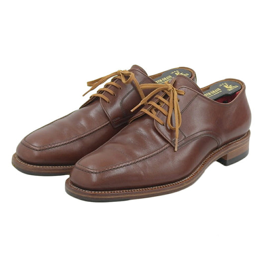 SCOTCH GRAIN H-2013 Leather U-Tip Shoes Brown Sneakers Size 24.5