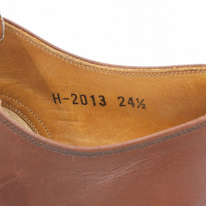 SCOTCH GRAIN H-2013 Leather U-Tip Shoes Brown Sneakers Size 24.5
