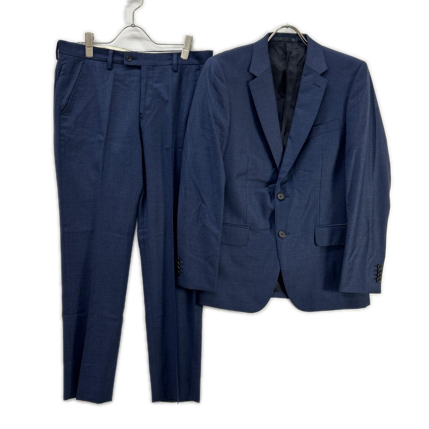 PaulSmith Loro Piana Wool Solid Suit Navy Size M