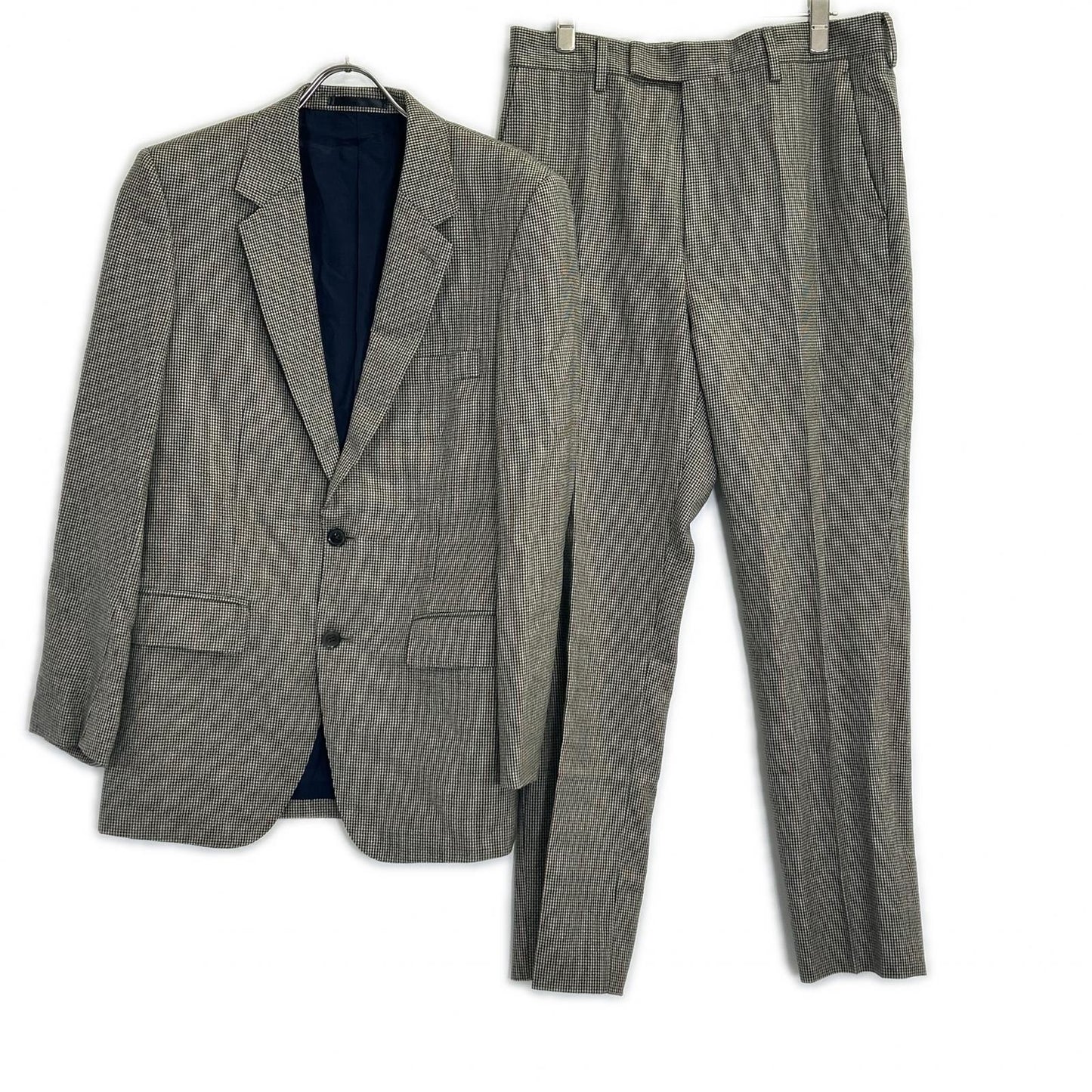 PaulSmith Bower Roebuck Houndstooth Wool Pants Brown Size 32