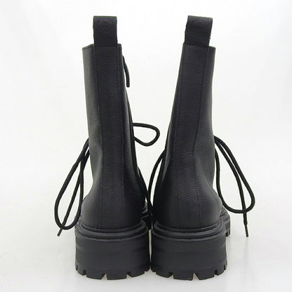 Massimo Dutti Lace-Up Leather Boots Black Size EU 41