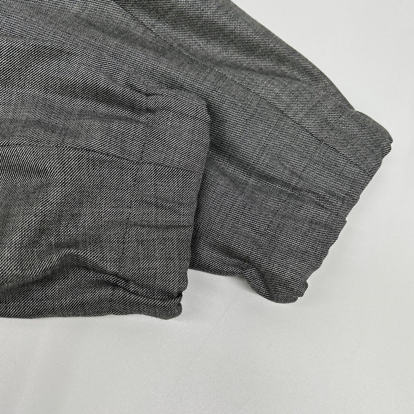 EMPORIOARMANI T1R520 Wool Silk Shawl Jacket Gray Size 46