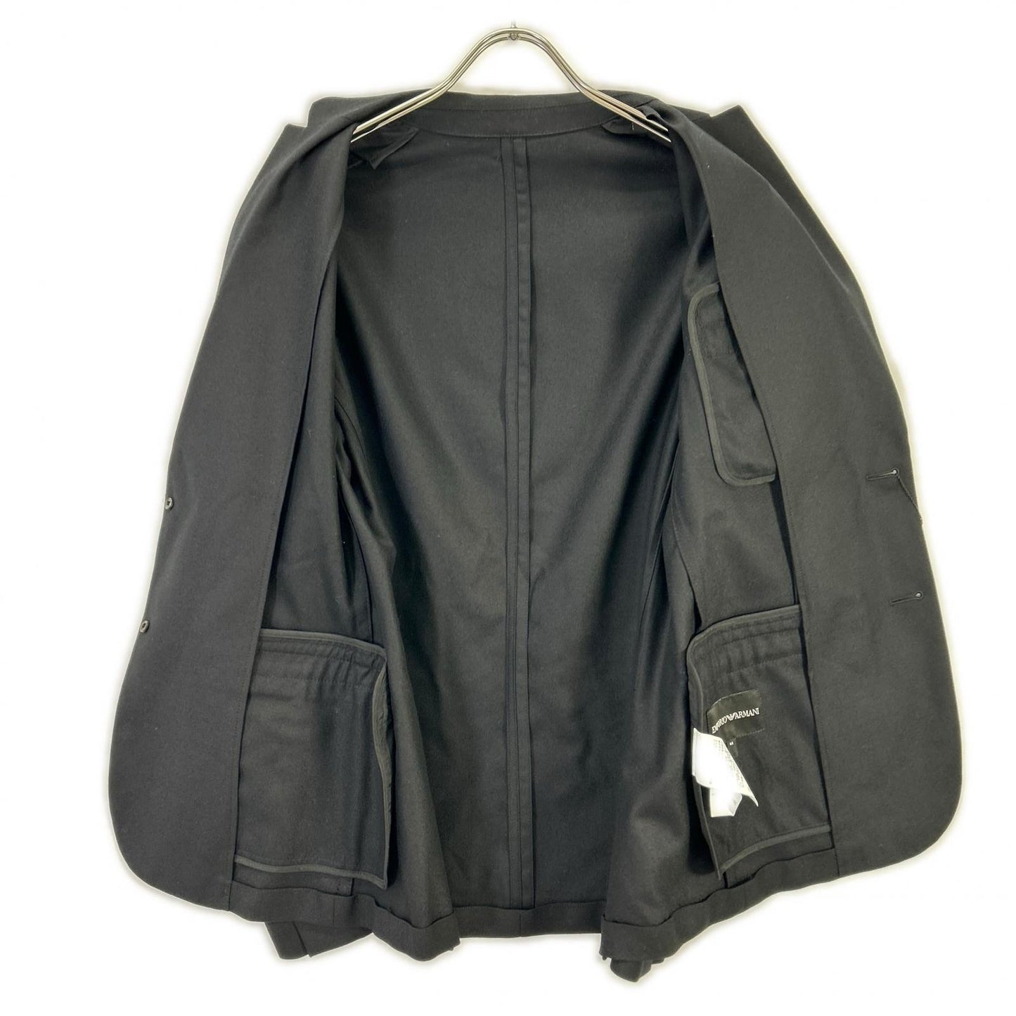 EMPORIOARMANI Black Wool 2B Blazer Size 46