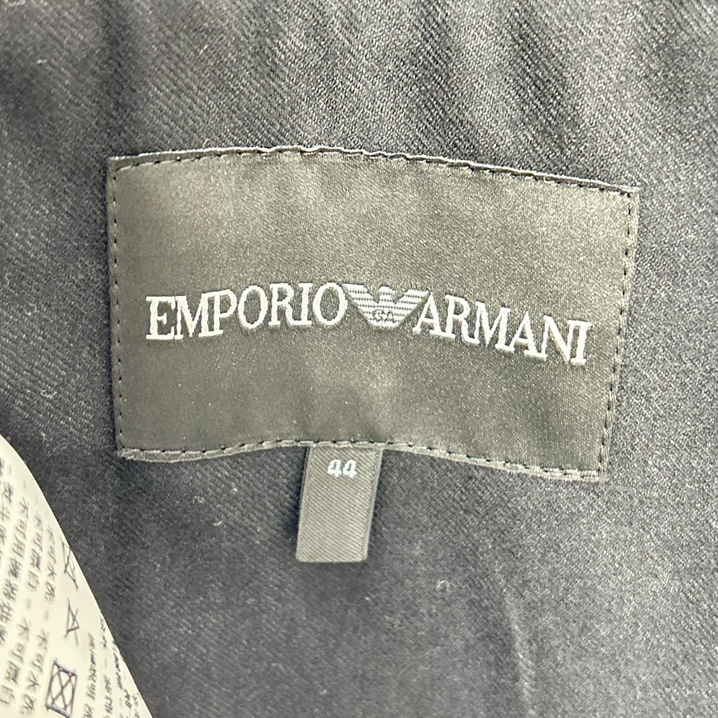 EMPORIOARMANI Black Wool 2B Blazer Size 46