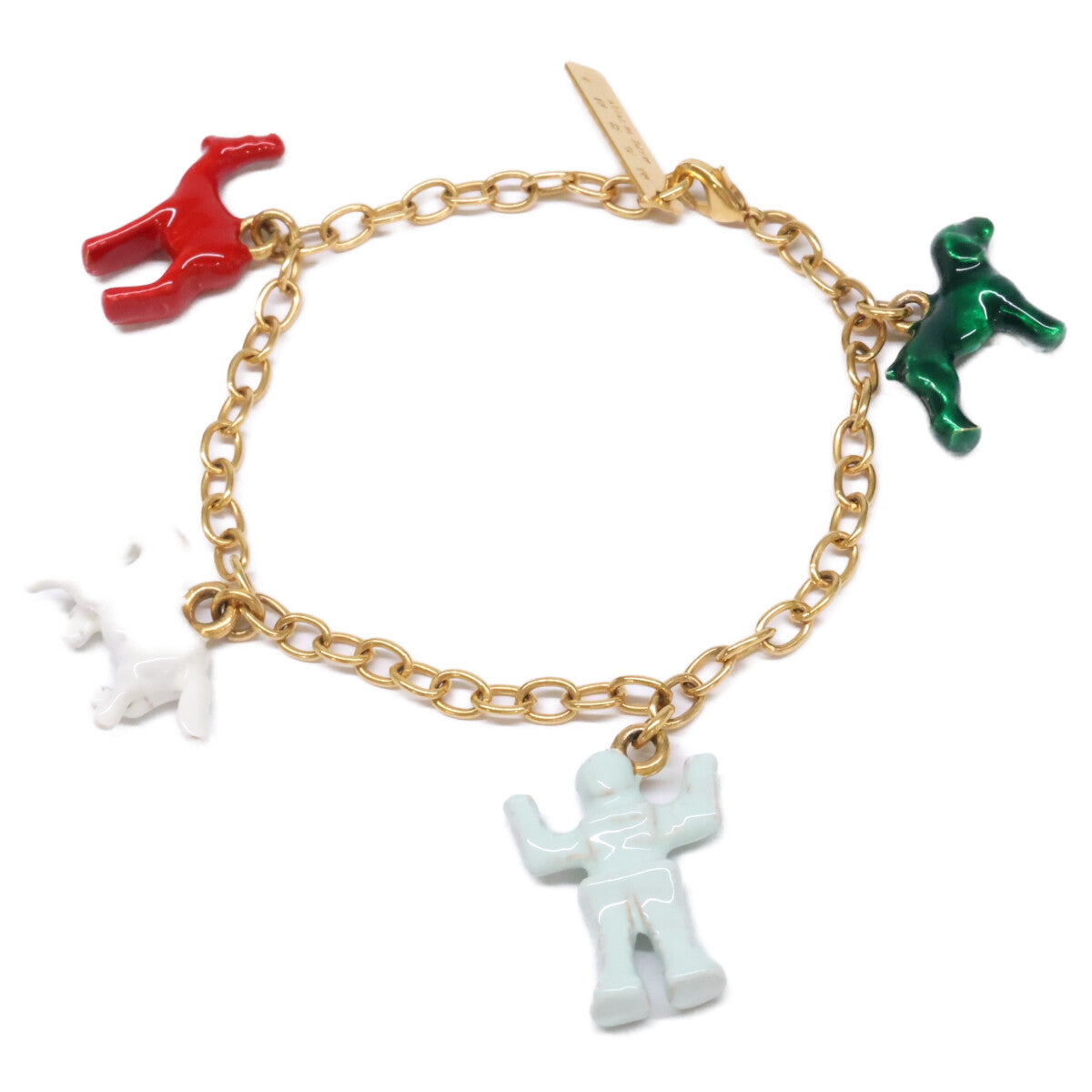 MARNI Animal Charm Chain Gold Multicolor Size ONE SIZE