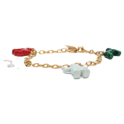 MARNI Animal Charm Chain Gold Multicolor Size ONE SIZE