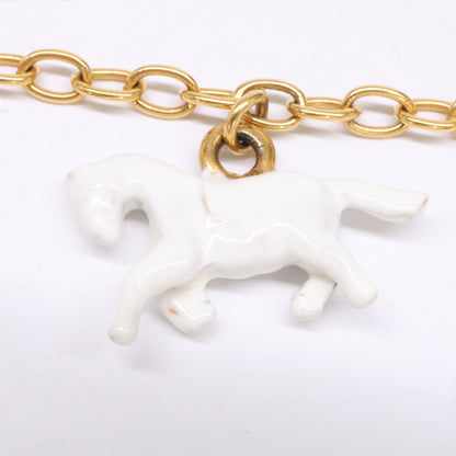MARNI Animal Charm Chain Gold Multicolor Size ONE SIZE