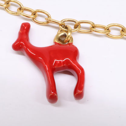 MARNI Animal Charm Chain Gold Multicolor Size ONE SIZE