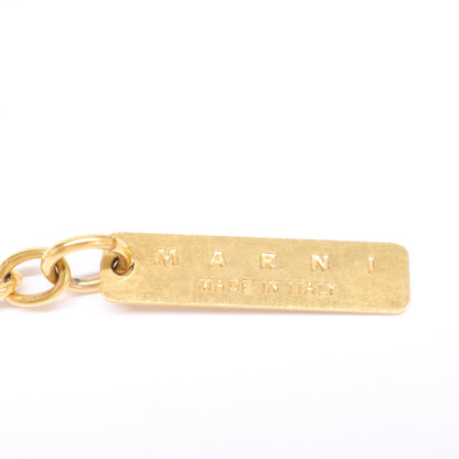 MARNI Animal Charm Chain Gold Multicolor Size ONE SIZE