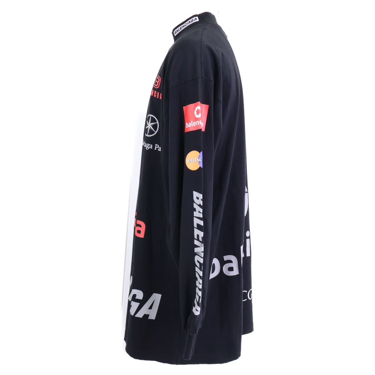 BALENCIAGA 23 Top League Damaged T-Shirt Black Size L