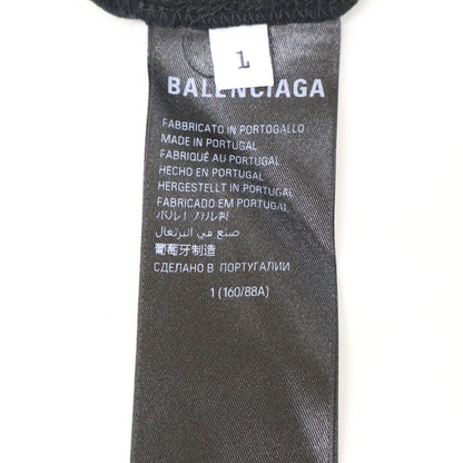 BALENCIAGA 23 Top League Damaged T-Shirt Black Size L