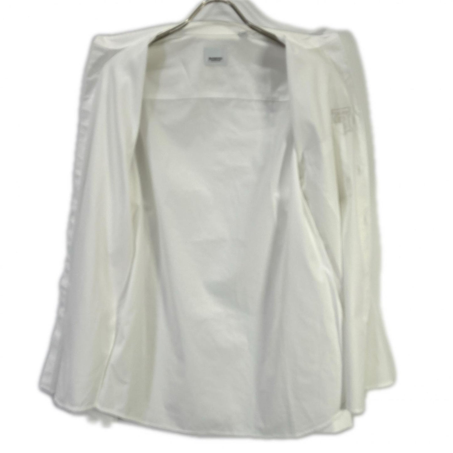 BURBERRY TB Monogram Cotton Button Down Shirt White Size M