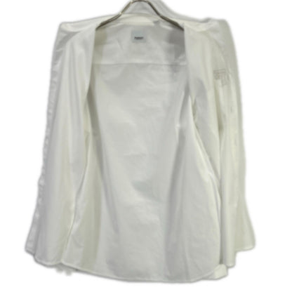 BURBERRY TB Monogram Cotton Button Down Shirt White Size M
