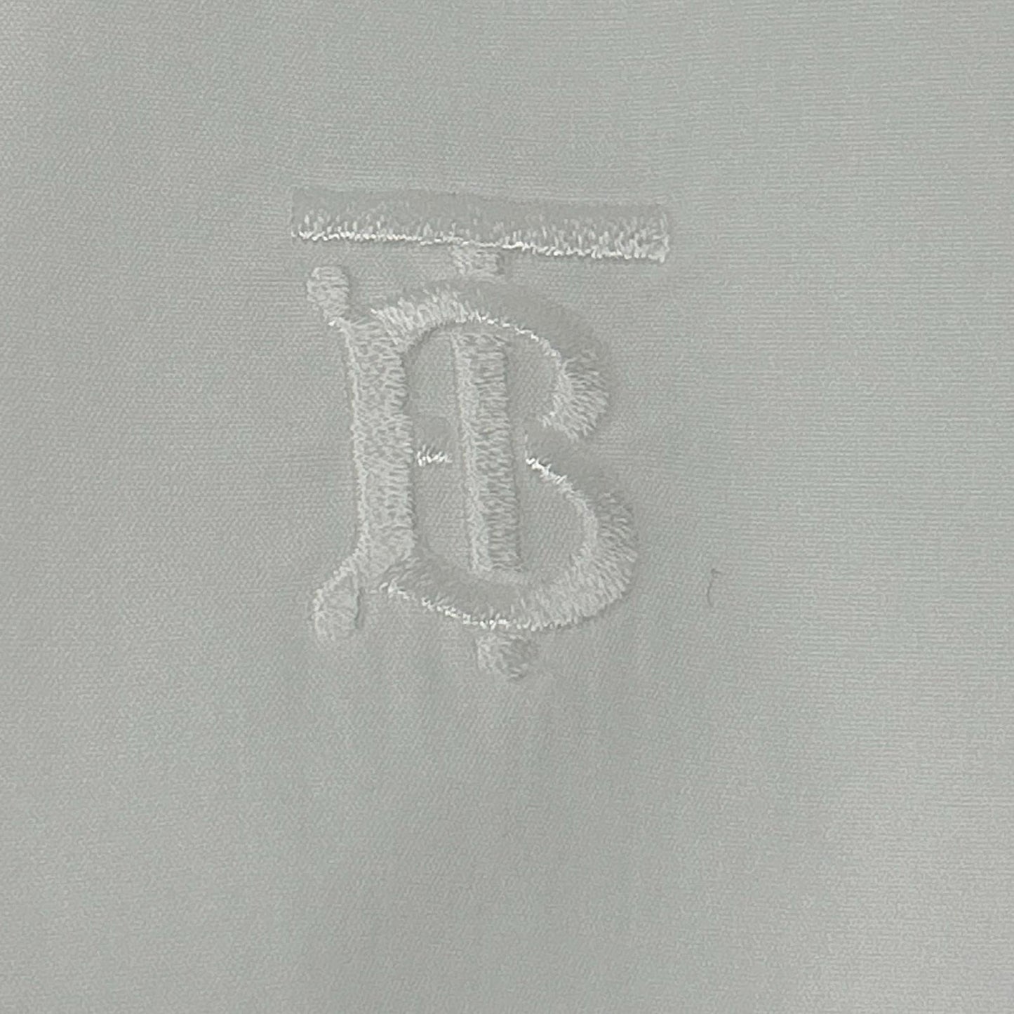 BURBERRY TB Monogram Vintage Check Poplin Shirt White Size M