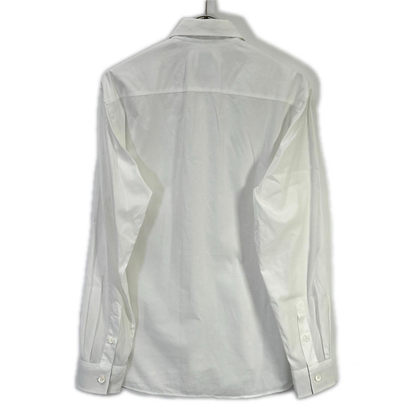 BURBERRY TB Monogram Vintage Check Poplin Shirt White Size M