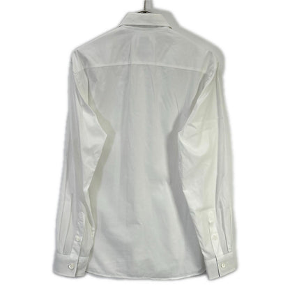 BURBERRY TB Monogram Vintage Check Poplin Shirt White Size M