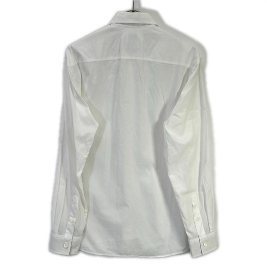 BURBERRY TB Monogram Vintage Check Poplin Shirt White Size M