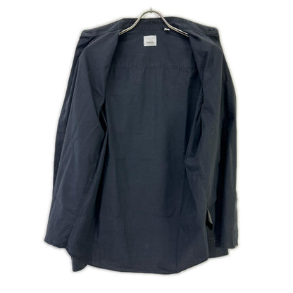 BURBERRY Stripe Logo Line Cotton Shirt Black Size M