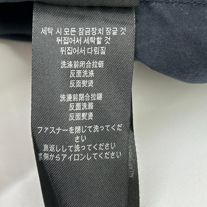 BURBERRY Stripe Logo Line Cotton Shirt Black Size M