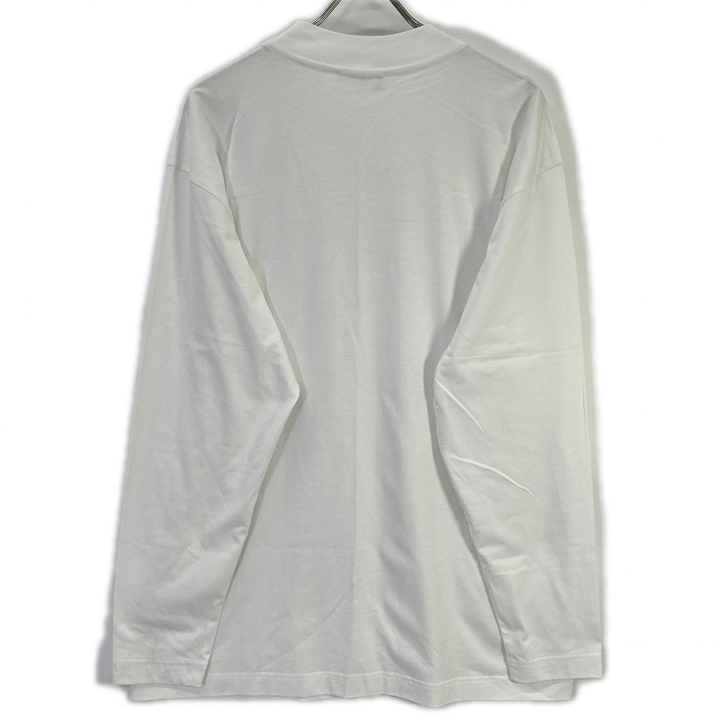 MARNI Logo Embroidered Mock Neck Long Top White Size 48