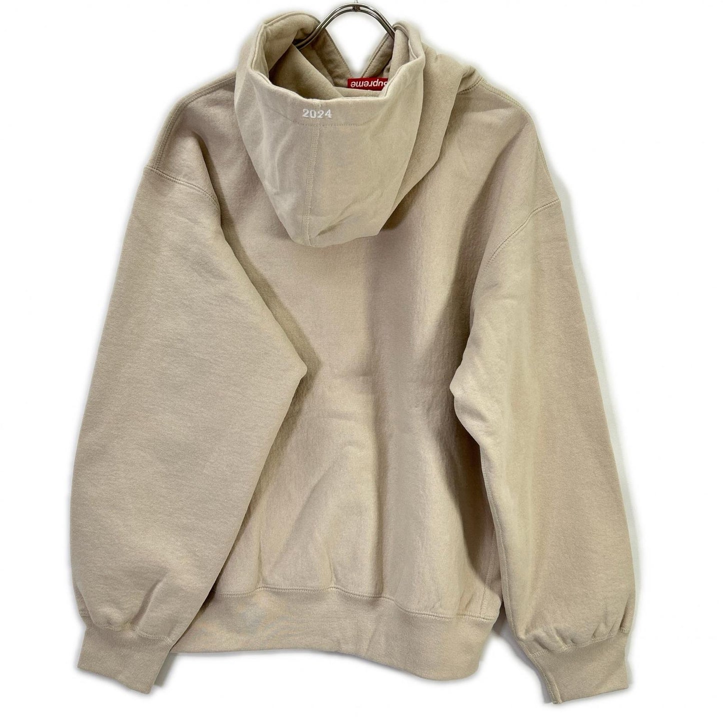 Supreme 24AW Box Logo Hooded Sweatshirt Beige Size M