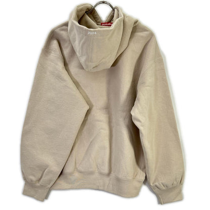 Supreme 24AW Box Logo Hooded Sweatshirt Beige Size M