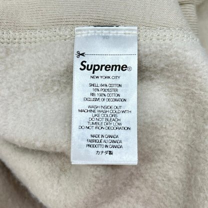 Supreme 24AW Box Logo Hooded Sweatshirt Beige Size M