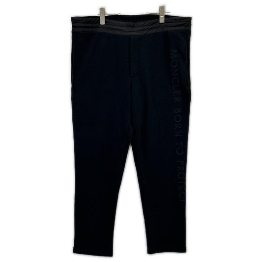 MONCLER Nylon Pocket Cotton Sweatpants Black Size L