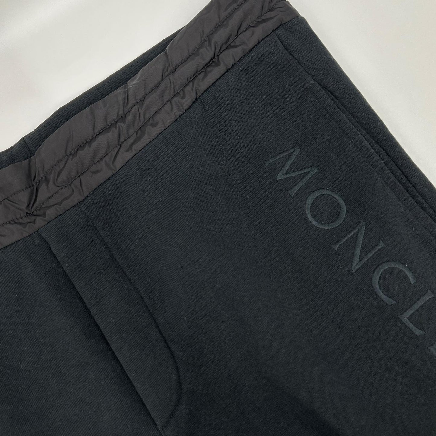 MONCLER Nylon Pocket Cotton Sweatpants Black Size L