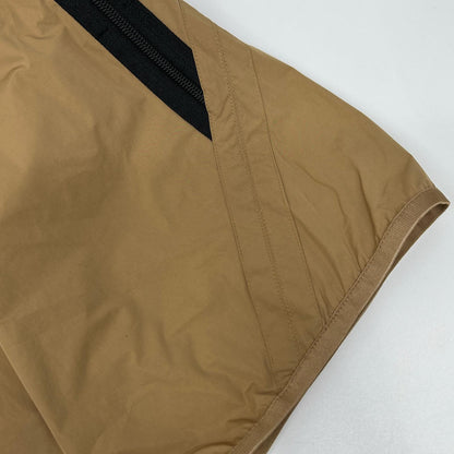 MONCLER Bermuda Nylon Rubber Logo Side Shorts Beige Pants Size 48