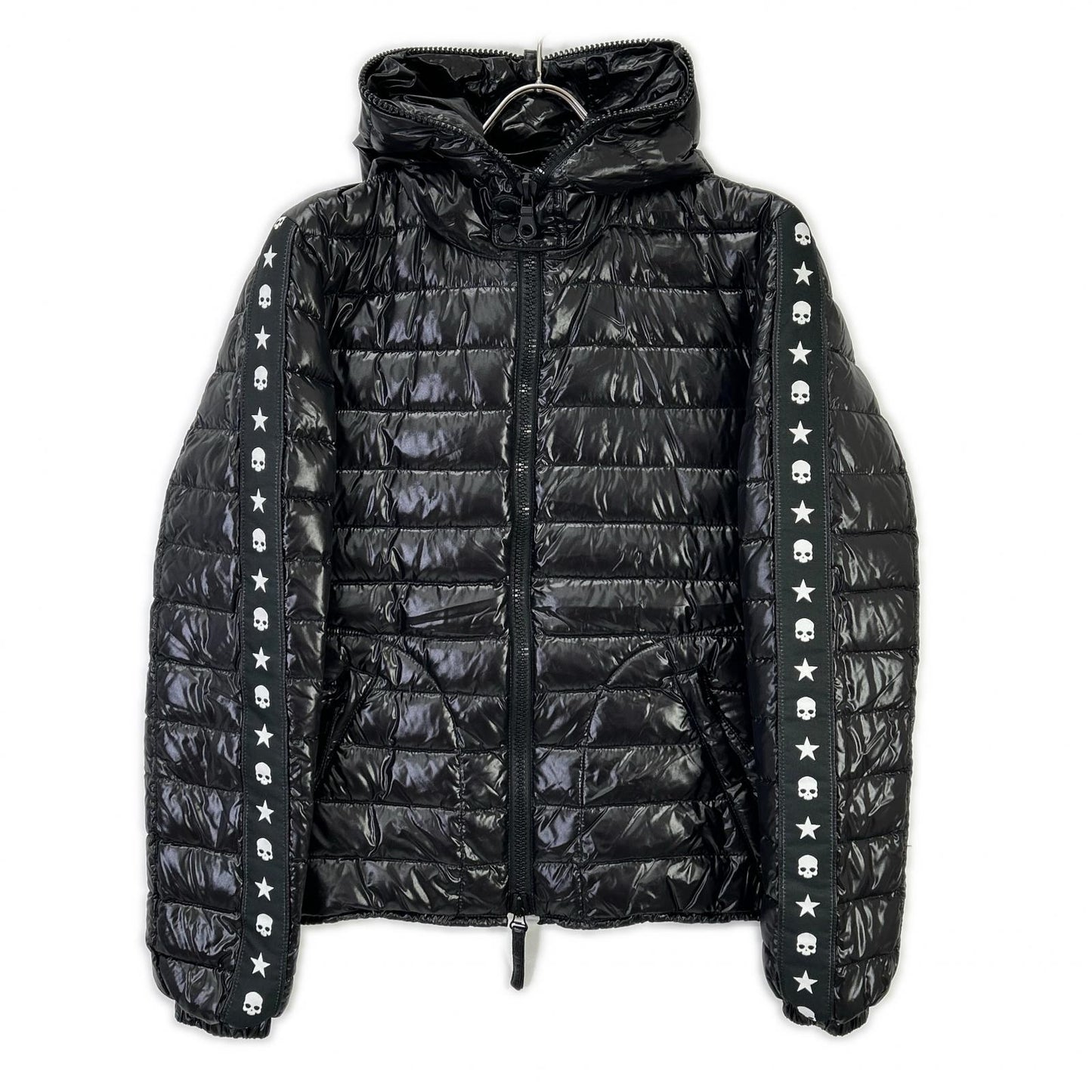 DUVETICA xHYDROGEN Side Skull Full-Zip Jacket Black Size 44