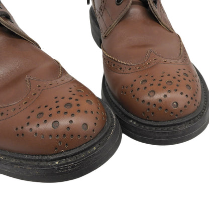 Tricker's Malton Medallion Wingtip Boots Brown Size 5.5