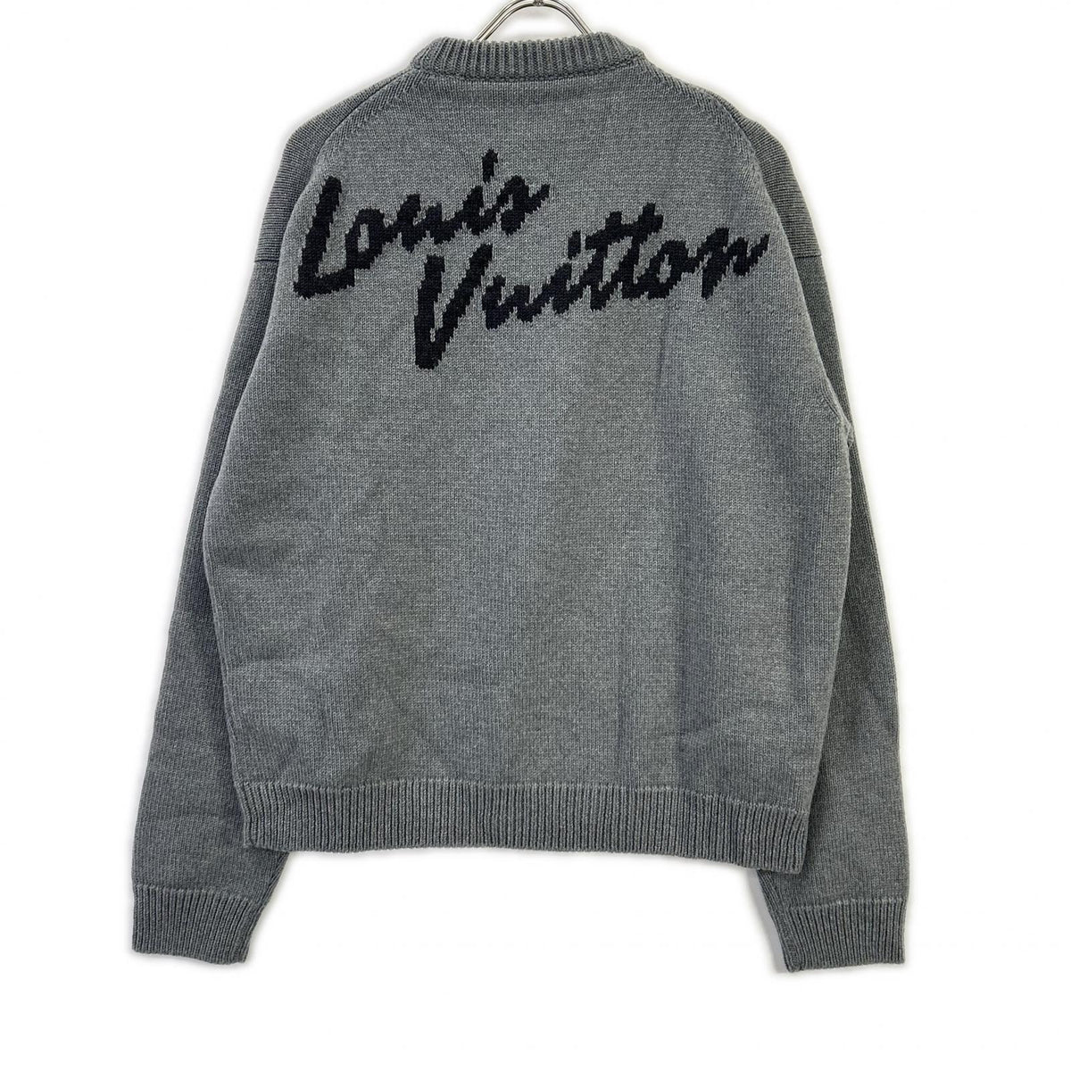 LOUIS VUITTON 19AW Wool Embellished Intarsia Knit Size M