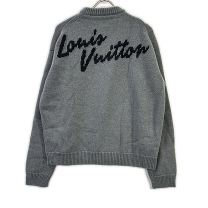LOUIS VUITTON 19AW Wool Embellished Intarsia Knit Size M