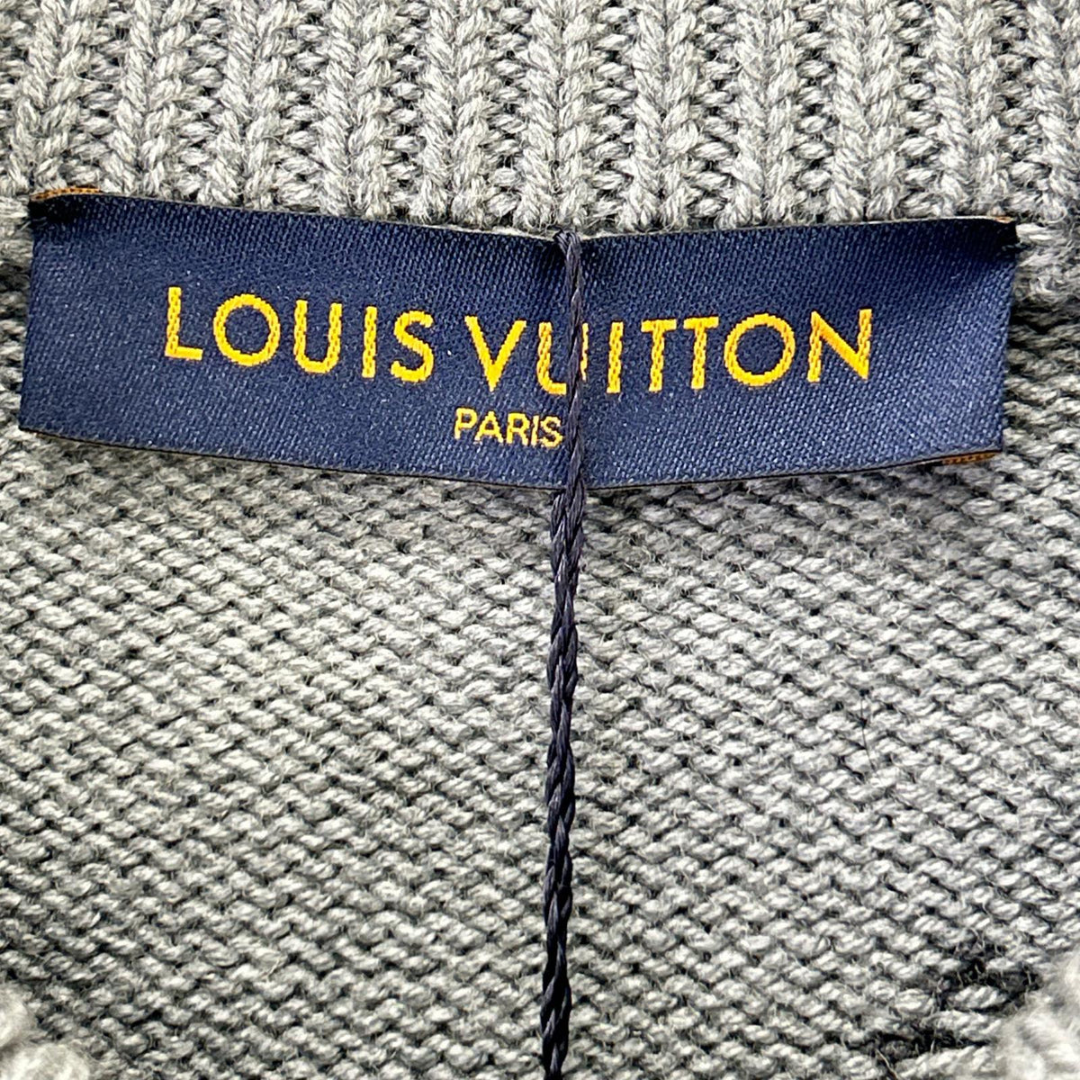 LOUIS VUITTON 19AW Wool Embellished Intarsia Knit Size M