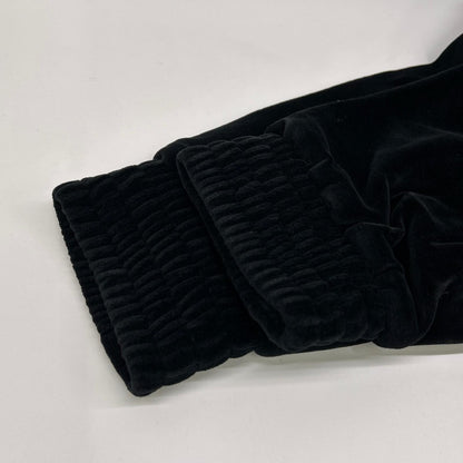 GUCCI 2019 Velour Track Jacket Black Size 3XL