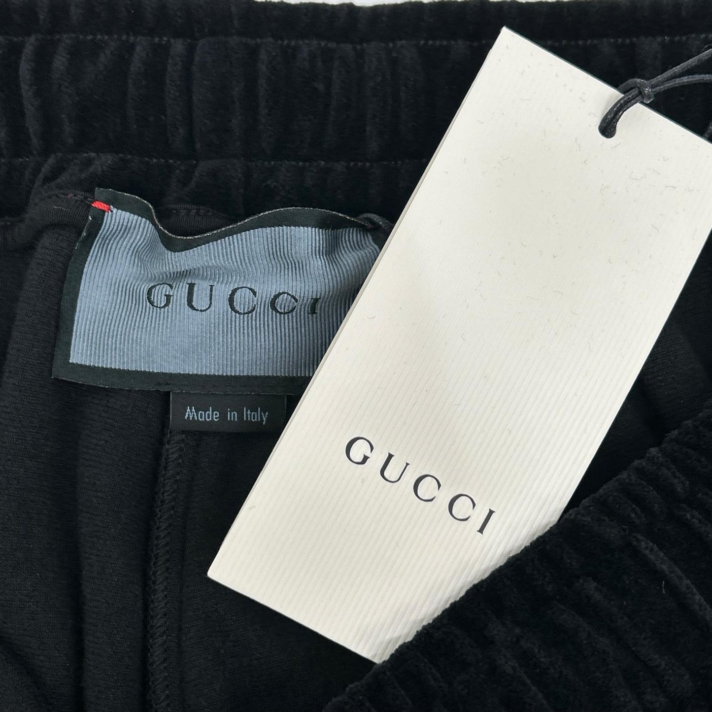 GUCCI Velour Track Joggers Black Size 3XL